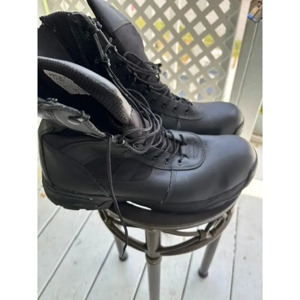 Propper Tactical Duty Boots Black Leather Side Zip Combat Military Men's Size 14
